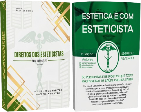 Direitos dos Esteticistas no Brasil e Estética é com Esteticista — livros publicados pelos sócios, eleitos Best Seller pela editora UICLAP