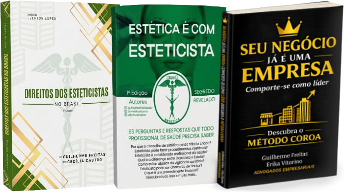 Direitos dos Esteticistas no Brasil, Estética é com Esteticista e Seu negócio já é uma empresa — livros publicados pelos sócios, eleitos Best Seller pela editora UICLAP
